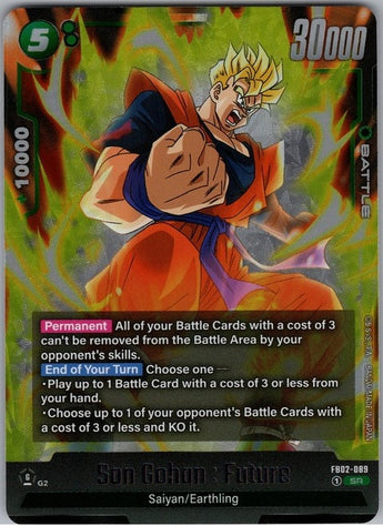 Son Gohan: Future FB02-089 Super Rare.