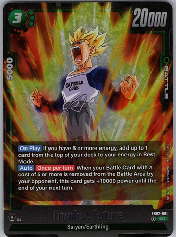 Trunks: Future FB02-091 Super Rare.