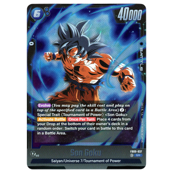 God Grade Son Goku FB09-037 Super Rare.