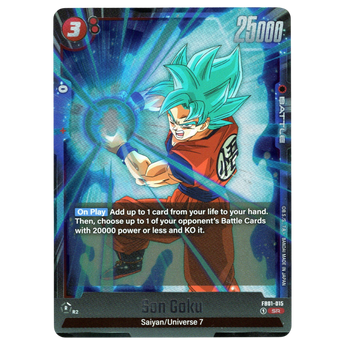 Son Goku FB01-015 Super Rare Trading Card Bandai