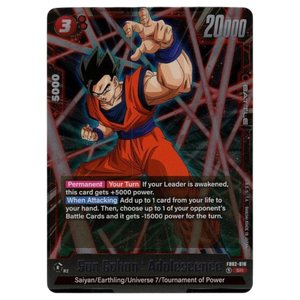Son Gohan: Adolescence FB02-018 Super Rare