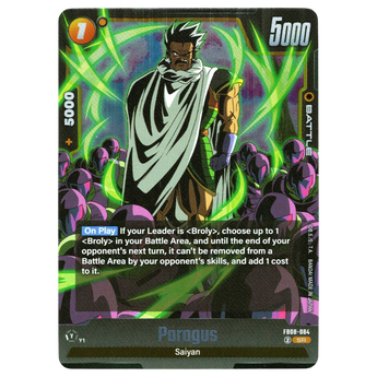 God Grade Paragus FB08-084 Super Rare.