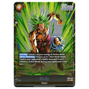 God Grade Broly FB08-087 Super Rare.