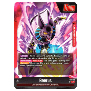 Beerus (Alternate Art) FB01 - 002 L☆