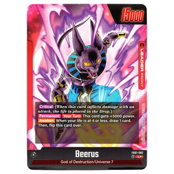 Beerus (Alternate Art) FB01 - 002 L☆