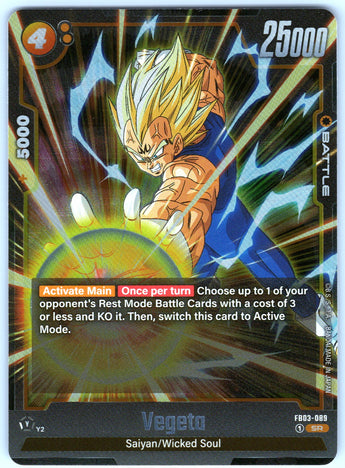 Vegeta FB03-089 Super Rare.
