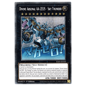 Divine Arsenal AA - Zeus - Sky Thunder (Variant Art) RA05 - EN103 Starlight Rare