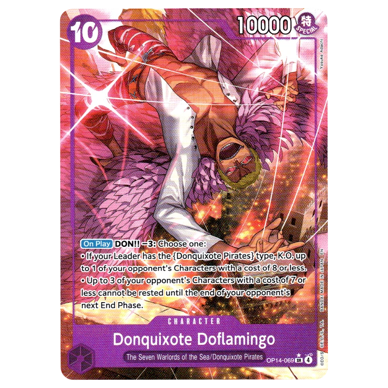 Donquixote Doflamingo (Alternate Art) OP14-069 SR☆ Trading Card Bandai