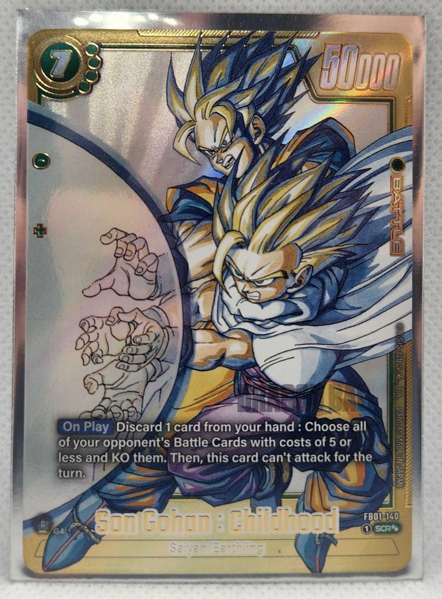Son Gohan : Childhood FB01-140 SCR☆☆ Trading Card Bandai