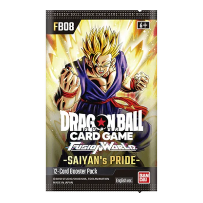 Dragon Ball Super Fusion World Saiyan’s Pride FB08 Booster Box Booster Box Bandai