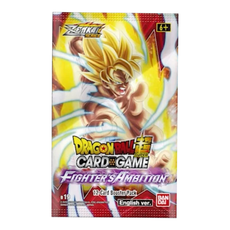 Dragon Ball Super Masters Fighter’s Ambition B19 Booster Box Booster Box Bandai