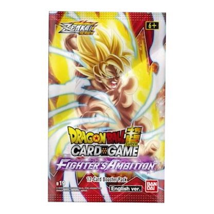 Dragon Ball Super Masters Fighter’s Ambition B19 Booster Box Booster Box Bandai
