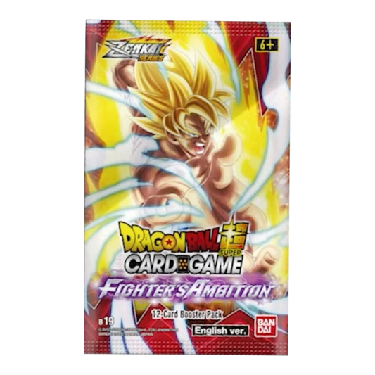 Dragon Ball Super Masters Fighter’s Ambition B19 Booster Box Booster Box Bandai