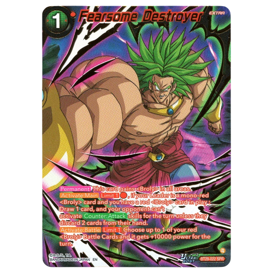 Fearsome Destroyer BT29-022 SPR Trading Card Bandai