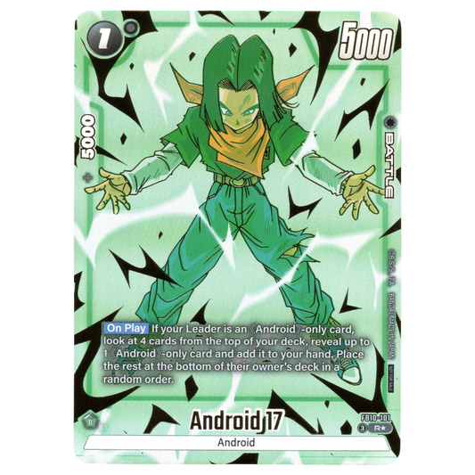 Android 17 (Alternate Art) FB10-101 R☆ Trading Card Bandai