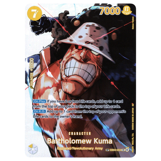 Bartholomew Kuma (SP) EB04-054 R Trading Card Bandai