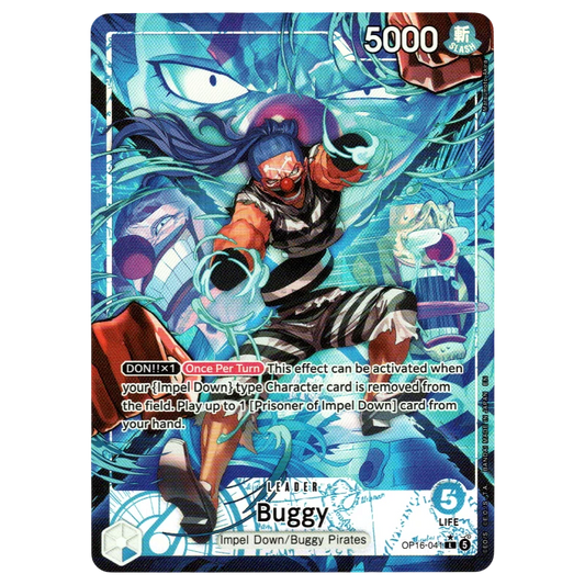 Buggy (Alternate Art) OP16-041 L☆ Trading Card Bandai