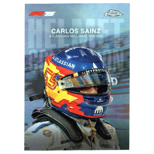 2025 Topps Chrome F1 Carlos Sainz Helmet Collection HC-7 Trading Card Topps