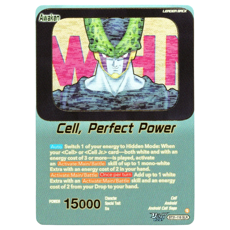 Cell, Perfect Power BT31-116 SLR Trading Card Bandai