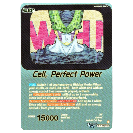 Cell, Perfect Power BT31-116 SLR Trading Card Bandai