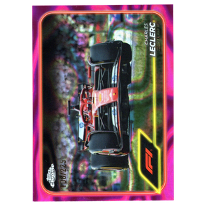 2024 Topps Chrome F1 Charles Leclerc Fuchsia Lava Refractor 108/225 #75