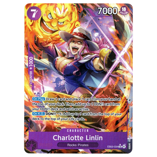 Charlotte Linlin (Alternate Art) EB03-034 R☆ Trading Card Bandai