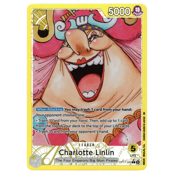 God Grade Charlotte Linlin Alternate Art Leader card from One Piece The World's Strongest Warriors set