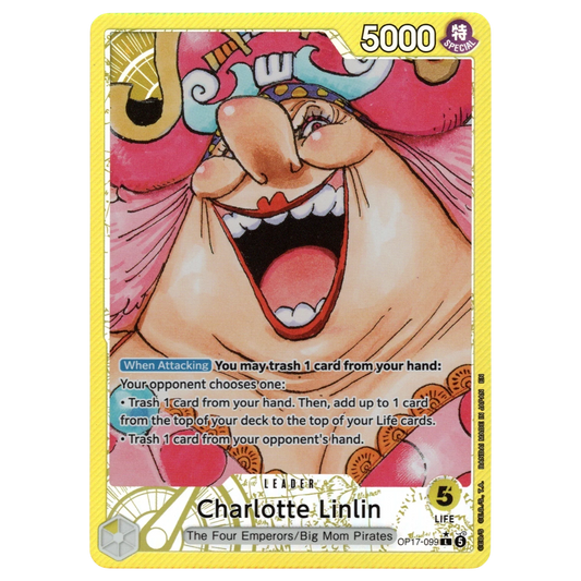 Charlotte Linlin (Alternate Art) OP17-099 L☆ Trading Card Bandai