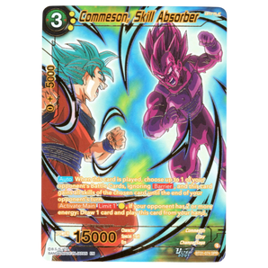 God Grade Commeson, Skill Absorber BT31-074 SPR Dragon Ball Super Masters card featuring Goku and Vegeta