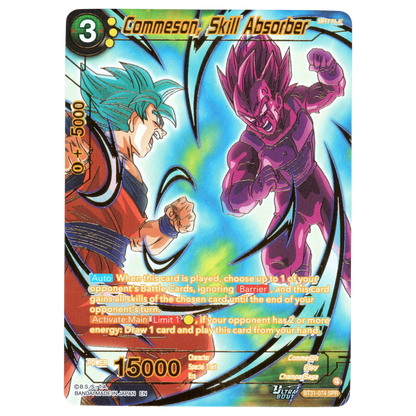 Commeson, Skill Absorber BT31-074 SPR Trading Card Bandai