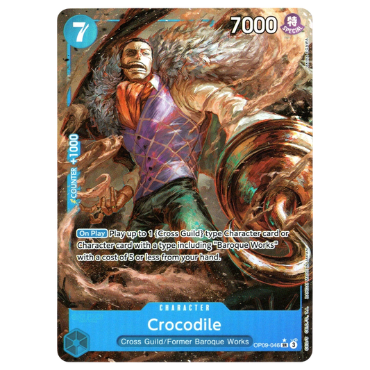 Crocodile (Parallel) OP09-046 SR☆ Trading Card Bandai