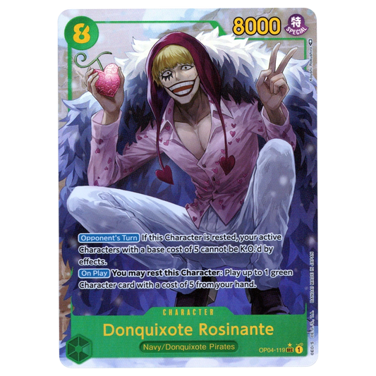 Donquixote Rosinante (Alternate Art) OP04-119 SEC☆ Trading Card Bandai