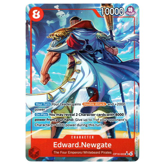Edward.Newgate (Alternate Art) OP16-003 R☆ Trading Card Bandai