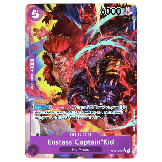 Eustass"Captain"Kid (Alternate Art) OP05-074 SR☆ Trading Card Bandai