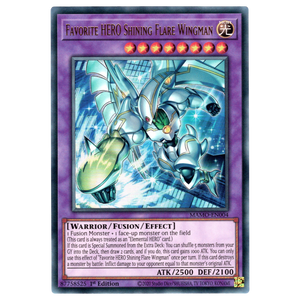 Favorite HERO Shining Flare Wingman MAMO-EN004 Ultra Rare