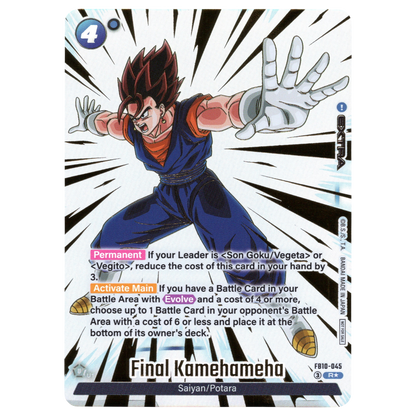 Final Kamehameha (Alternate Art) FB10-045 R☆ Trading Card Bandai