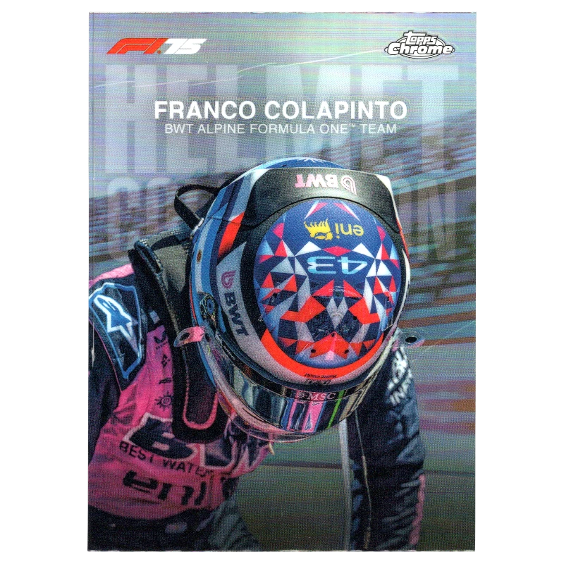 2025 Topps Chrome F1 Franco Colapinto Helmet Collection HC-9 Trading Card Topps