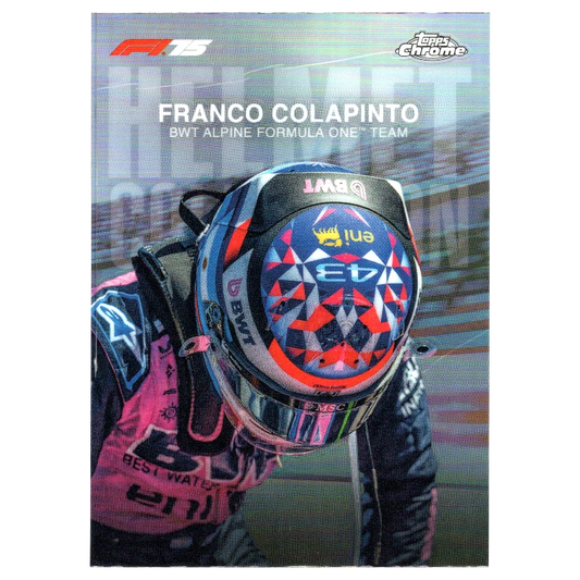 2025 Topps Chrome F1 Franco Colapinto Helmet Collection HC-9 Trading Card Topps