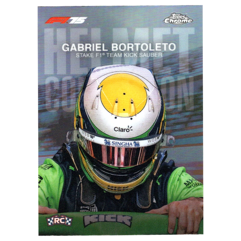 2025 Topps Chrome F1 Gabriel Bortoleto RC Helmet Collection HC-10 Trading Card Topps