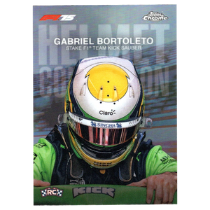 2025 Topps Chrome F1 Gabriel Bortoleto RC Helmet Collection HC-10