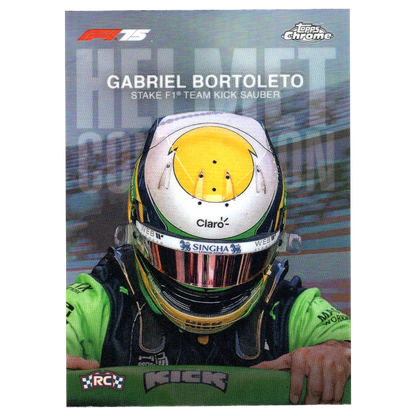 2025 Topps Chrome F1 Gabriel Bortoleto RC Helmet Collection HC-10 Trading Card Topps