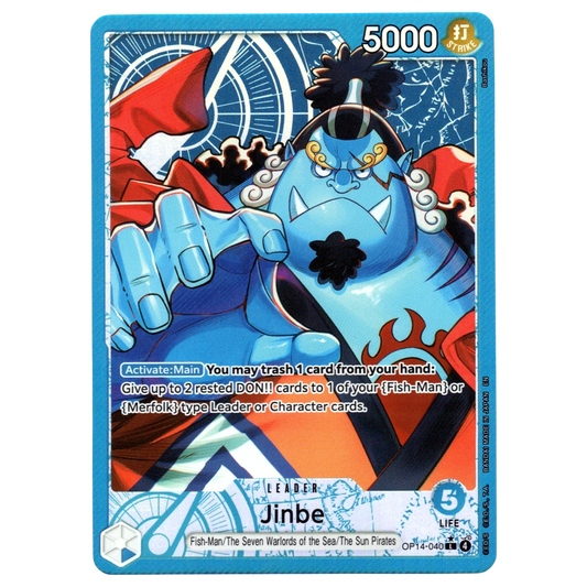 Jinbe (Alternate Art) OP14-040 L☆ Trading Card Bandai