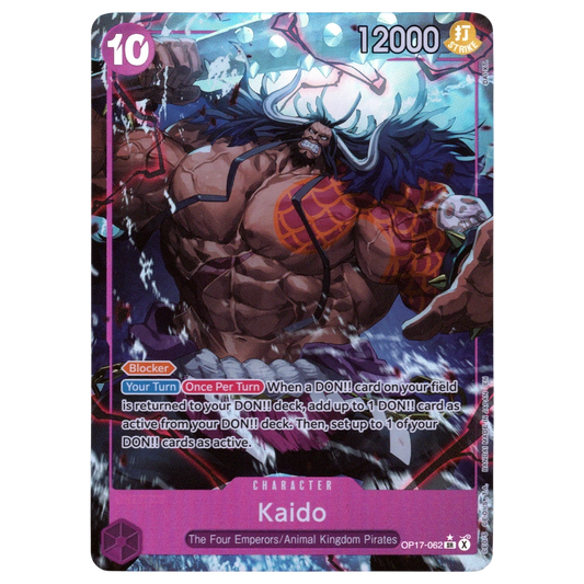 Kaido (Alternate Art) OP17-062 SR☆ Trading Card Bandai