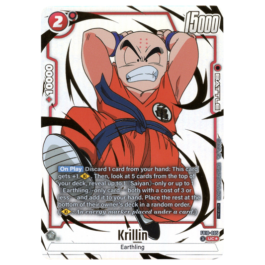Krillin (Alternate Art) FB10-005 UC☆ Trading Card Bandai