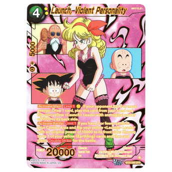 God Grade Dragon Ball Super Masters Launch Violent Personality BT31-066 SPR card with pink holographic foil finish
