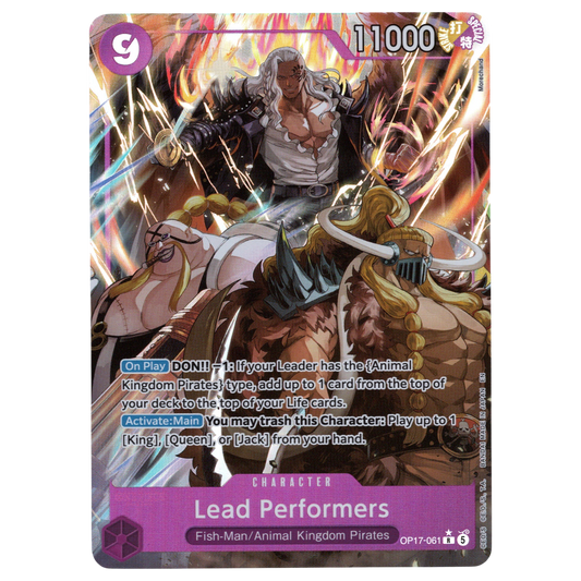Lead Performers (Alternate Art) OP17-061 R☆ Trading Card Bandai