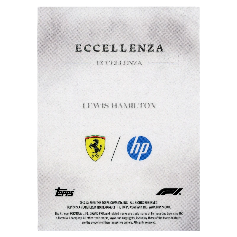 2025 F1 Eccellenza Lewis Hamilton Eccellenza Trading Card Topps