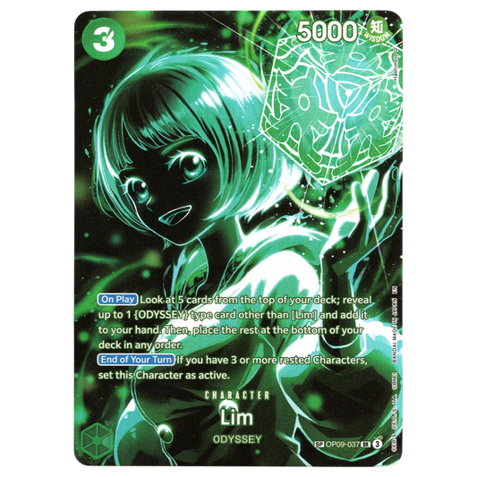 Lim (SP) OP09-037 SR Trading Card Bandai