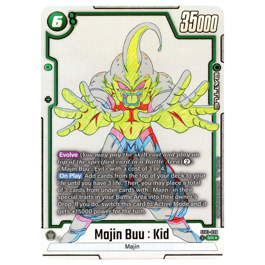Majin Buu : Kid (Alternate Art) ST01-038 SR☆ Trading Card Bandai