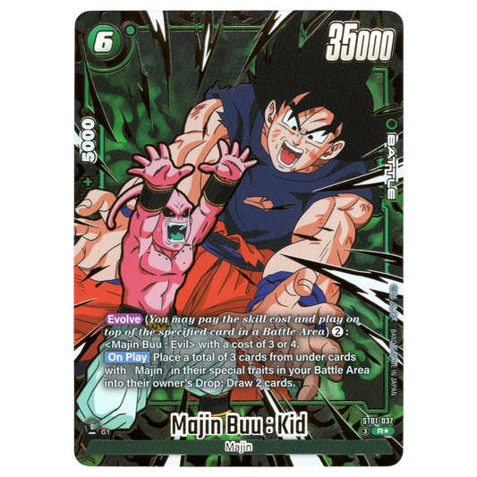 Majin Buu : Kid (Alternate Art) ST01-037 R☆ Trading Card Bandai